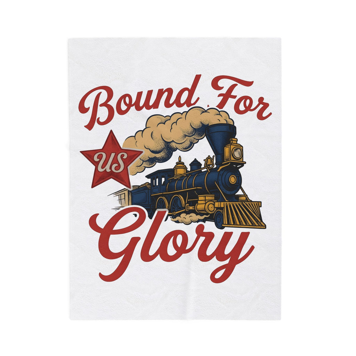 Locomotive Blanket America Flag Gift Women Antique Blanket Train Blanket Patriot Fan Vintage Blanket Banner Graphic Old School Spark Blanket