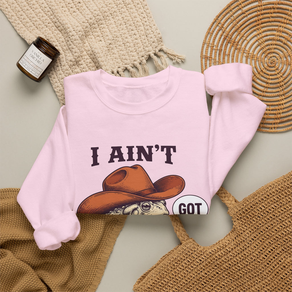 Ranch Frog Funny Critter Gift Classic Toad Humor Fan Retro Animal Doodle Talk Bubble Sweatshirt
