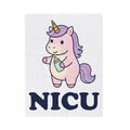 Baby Unicorn Blanket NICU Nurse Clinic Gift Women Adorable Blanket Unicorn Blanket Nurse Practitioner Enthusiast Cute Blanket Medical Graphic