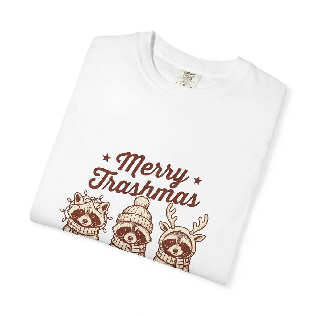 Raccoon Set T-Shirt Christmas Pets Gift Women Line Art T-Shirt Raccoon T-Shirt Xmas Fan Illustration T-Shirt Animal Graphic Classic Holiday Gear