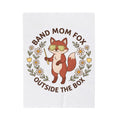 Fox Drawing Blanket Moms Creatures Gift Women Sweet Blanket Fox Blanket Mother Fan Cute Blanket Animal Graphic Comic Floral Blanket