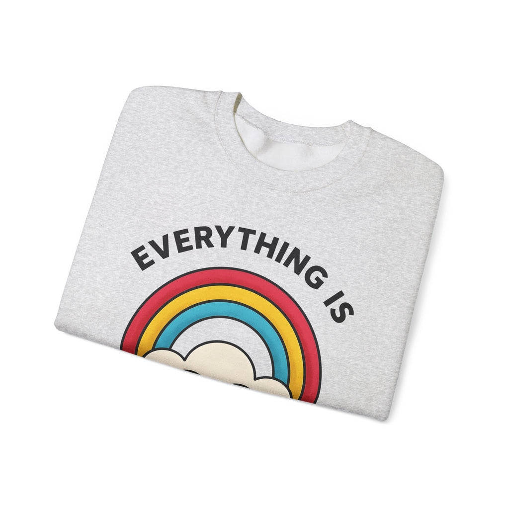 Rainbow Cloud Sweatshirt Funny Sarcasm Gift Women Bold Graphic Sweatshirt Colorful Sweatshirt Humor Fan Graphic Design Sarcastic Graphic Retro Humor Sweatshirt