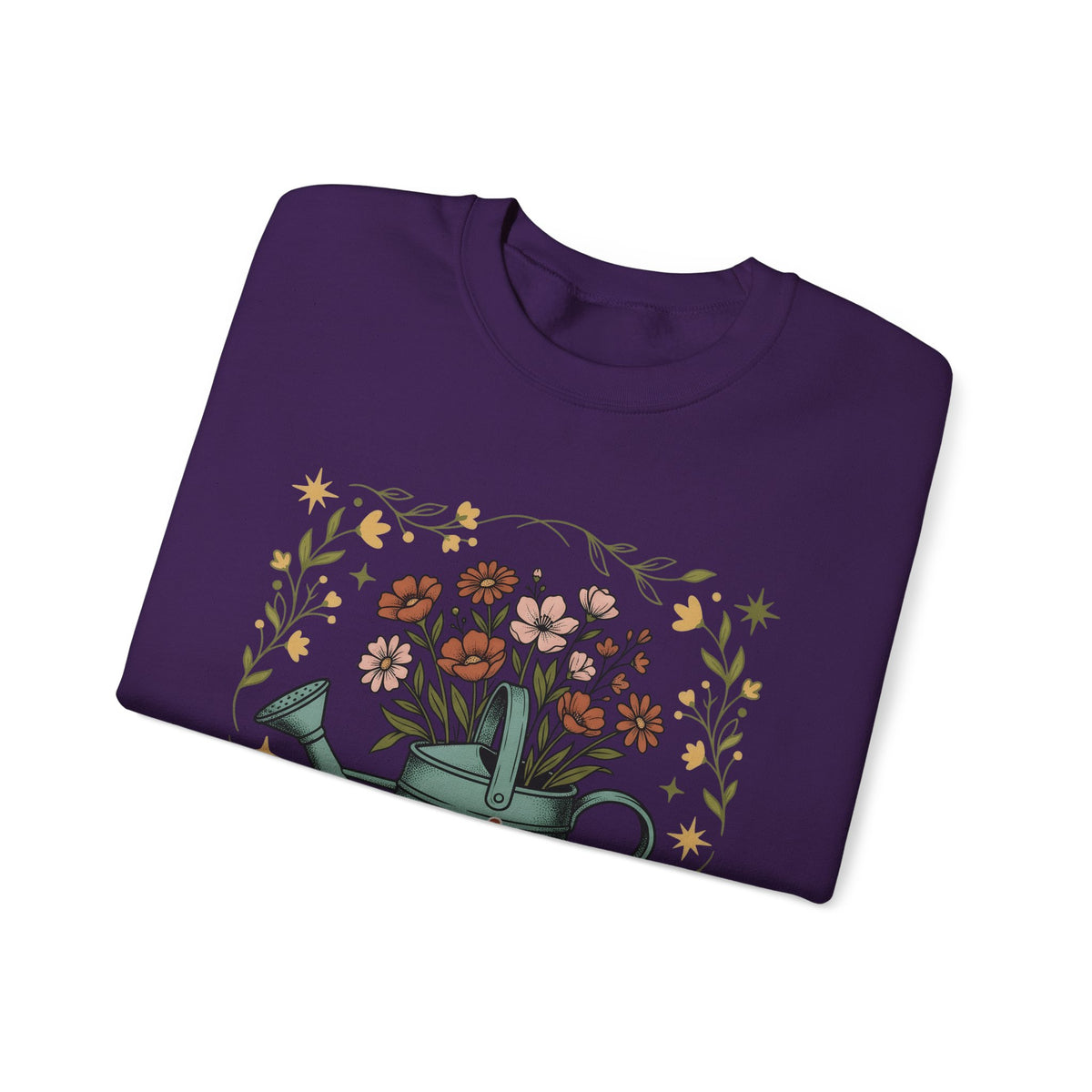 Watering Can Bouquet Sweatshirt Teacher Horticulture Gift Women Line Art Sweatshirt Flower Arrangement Sweatshirt Educator Enthusiast Illustration Design