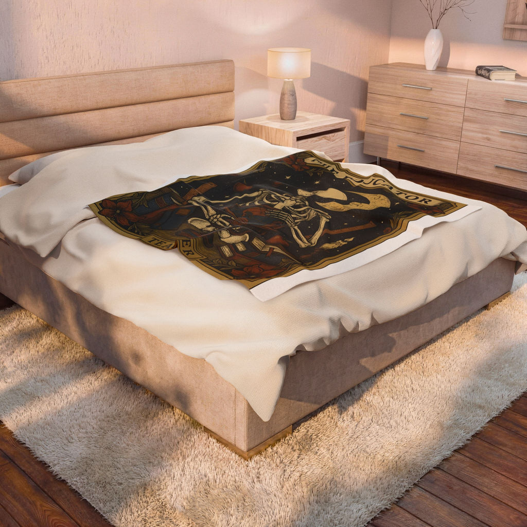 Skull Instructor Blanket Teacher Dark Gift Women Retro Blanket Skeleton Blanket Educator Enthusiast Vintage Blanket Gothic