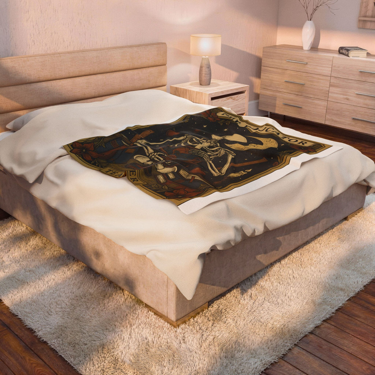 Skull Instructor Blanket Teacher Dark Gift Women Retro Blanket Skeleton Blanket Educator Enthusiast Vintage Blanket Gothic