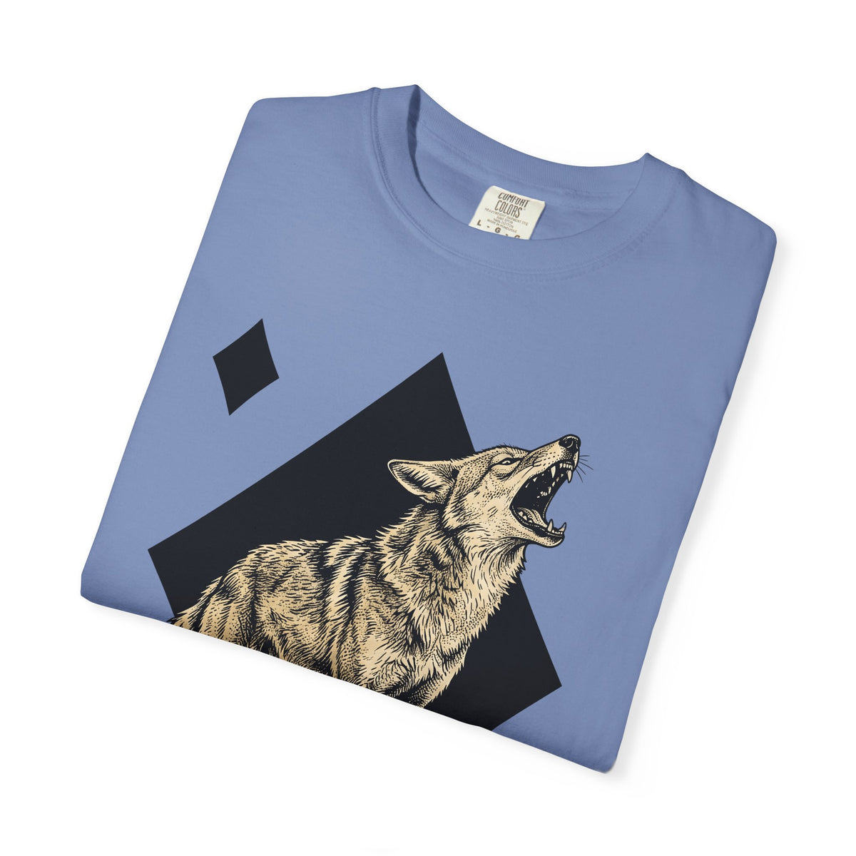 Howling Wolf T-Shirt Wolf Pets Gift Women Sketch T-Shirt Gray Wolf T-Shirt Wolf Fan Canine Graphic T-Shirt Hand Drawn Shape T-Shirt
