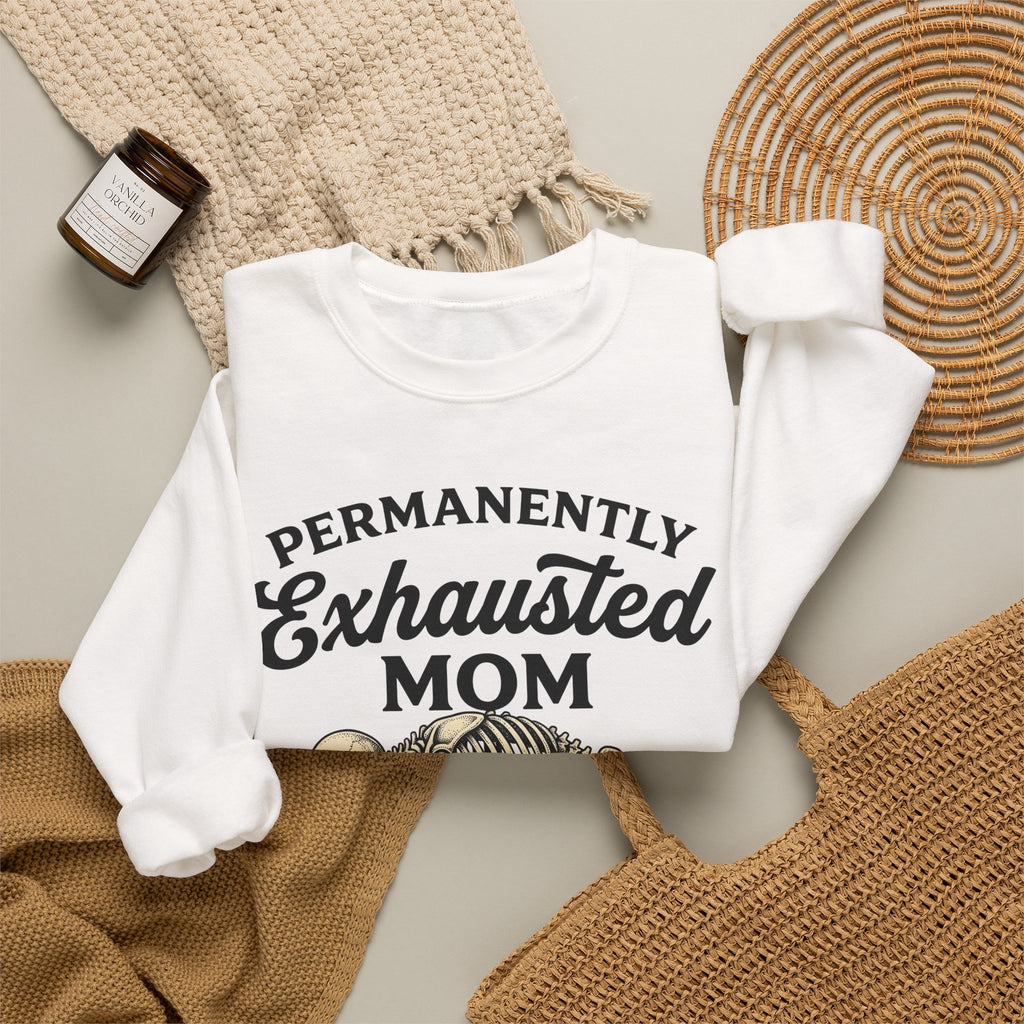 Skeleton Mom Humor Gift Vintage Skull Mother Fan Retro Funny Hand Drawn Phone Sweatshirt