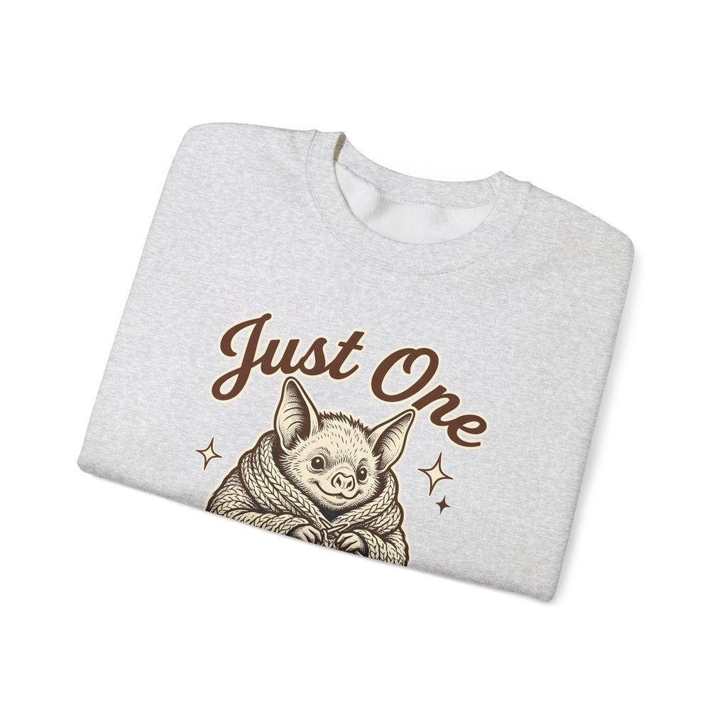 Bat Needlework Sweatshirt Cute Crafts Gift Women Vintage Sweatshirt Embroidery Sweatshirt Adorable Fan Retro Sweatshirt Crafting Graphic Doodle Wool Ball