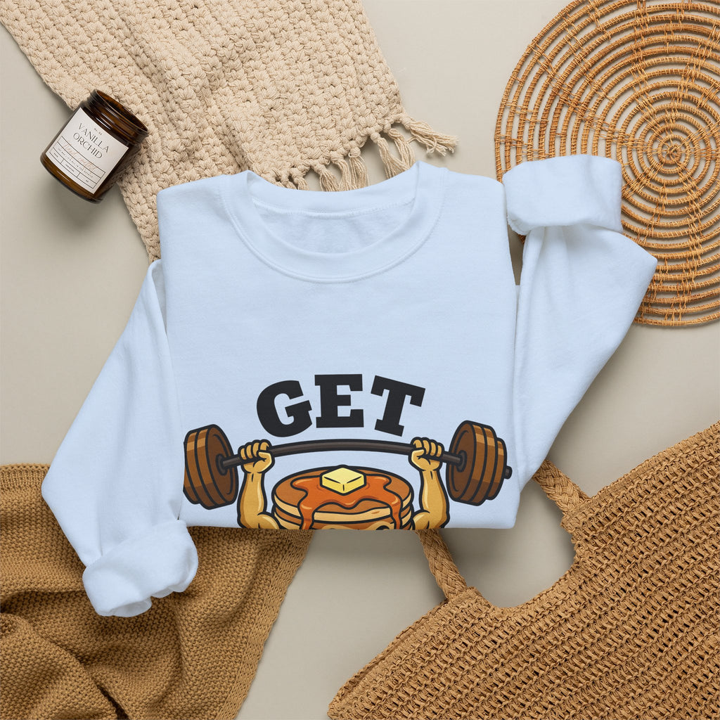 Hotcake Stack Sweatshirt Desserts Training Gift Women Caricature Sweatshirt Pancake Tower Sweatshirt Pastry Fan Cartoon Sweatshirt Fitness Graphic Heavy Stroke