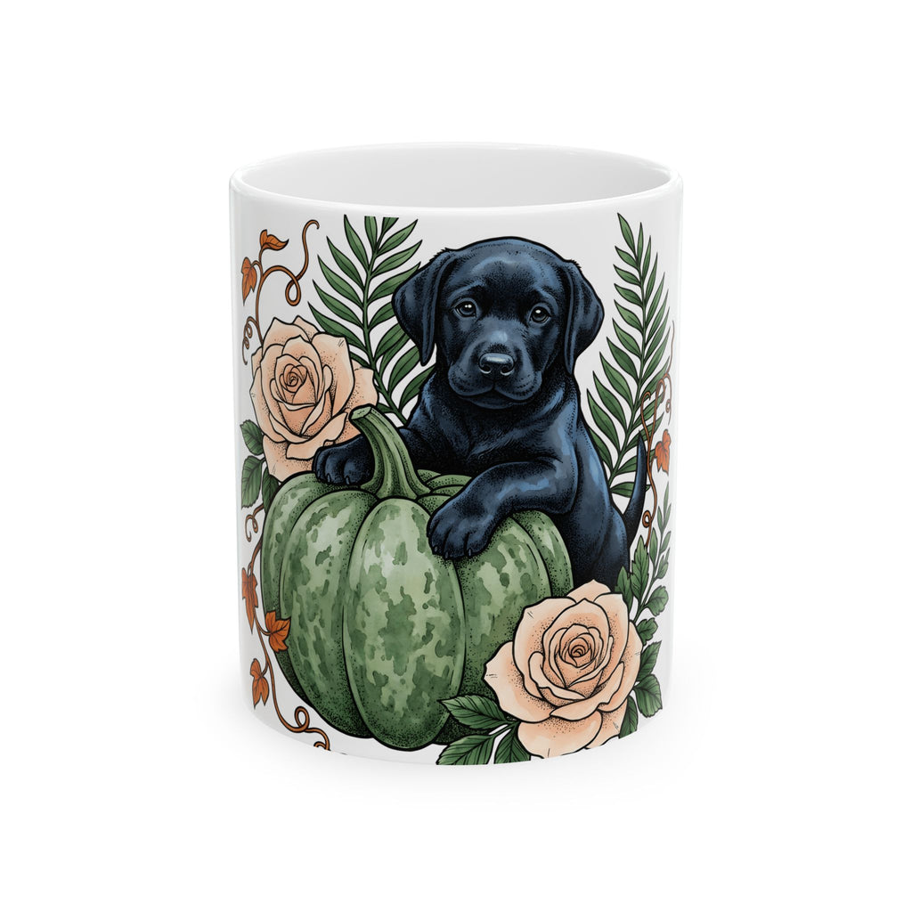 Black Labrador Dog Mug Halloween Pet Gift Women Old School Mug Labrador Mug Halloween Fan Vintage Mug Dog