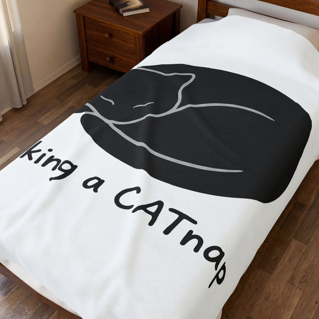 Dozing Feline Blanket Cat Creature Gift Women Geometric Blanket Cat Blanket Kitty Fan Abstract Blanket Beast Graphic Minimalist Claw Blanket