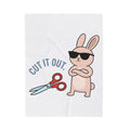 Bunny Sunglasses Blanket Teacher Humor Gift Women Cartoon Blanket Rabbit Shades Blanket Educator Enthusiast Comic Blanket Funny Graphic Minimalist