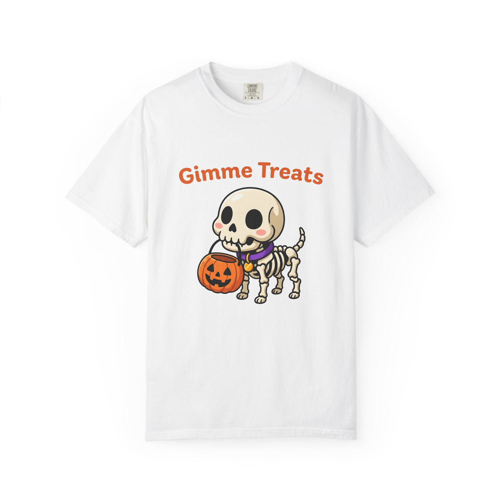 Skeleton Dog T-Shirt Halloween Dog Gift Women Cute T-Shirt Dog T-Shirt Halloween Fan Kawaii T-Shirt Canine Graphic Cartoon Pumpkin T-Shirt