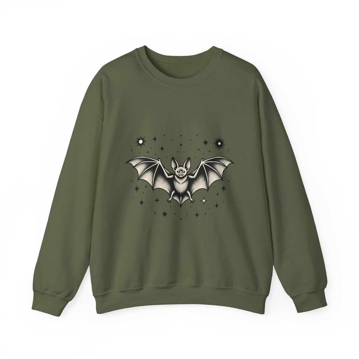 Bat Clipart Sweatshirt Cottagecore Dark Art Gift Women Old School Sweatshirt Flying Bat Sweatshirt Cottage Fan Retro Sweatshirt Gothic Graphic Doodle Twinkle