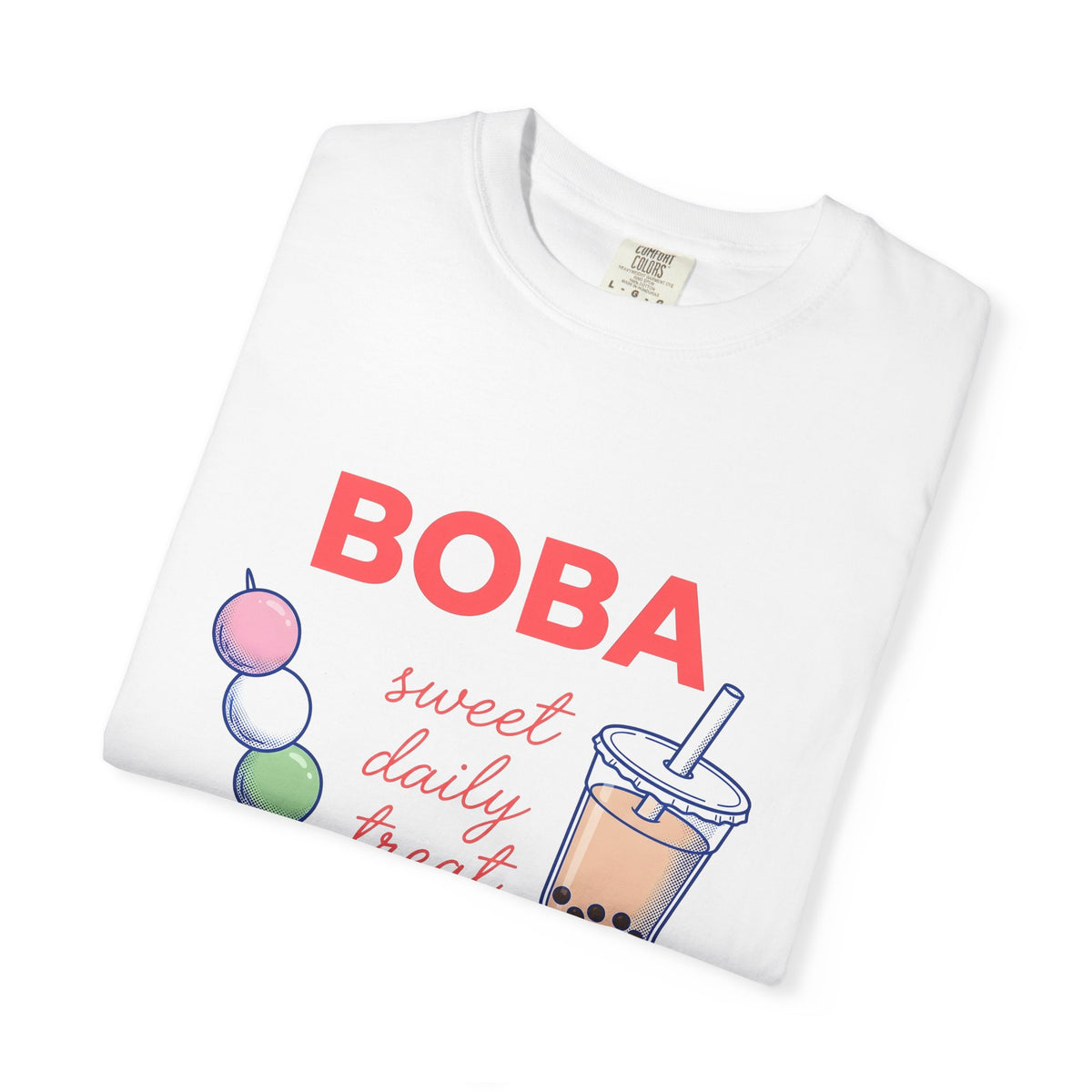 Tapioca Tea T-Shirt Drinks Culinary Gift Women Illustration T-Shirt Bubble Tea T-Shirt Beverage Fan Drawing Design Graphic Foodie Sketch Sweet