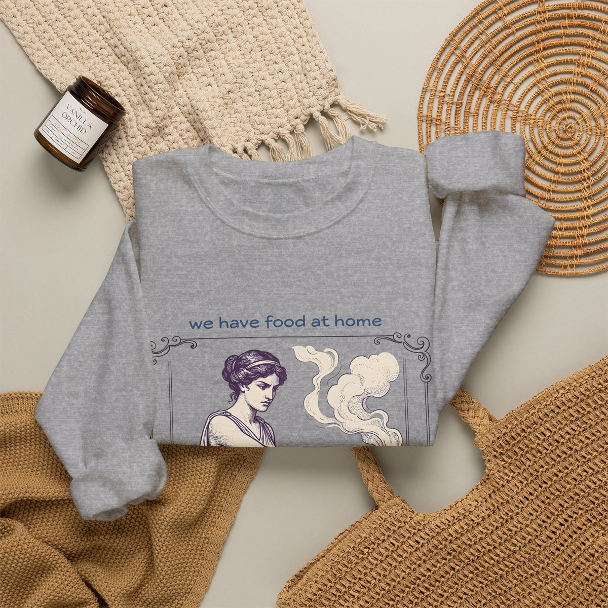 Greek Goddess Sweatshirt Mom Humor Gift Women Vintage Sweatshirt Deity Sweatshirt Motherhood Fan Retro Sweatshirt Funny Graphic Hand Drawn Ornate Box Sweatshirt