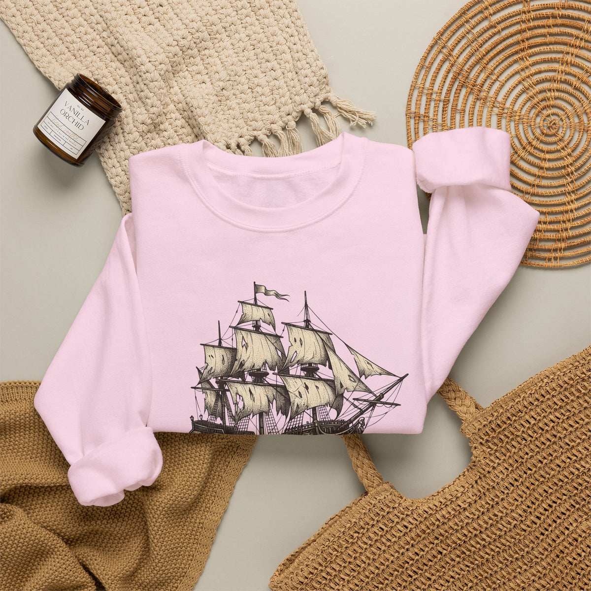 Capybara Boat Sweatshirt Capybara Wildlife Gift Women Retro Sweatshirt Rodent Sweatshirt Capybara Fan Vintage Sweatshirt Animal Graphic Sketch Cattails Sweatshirt