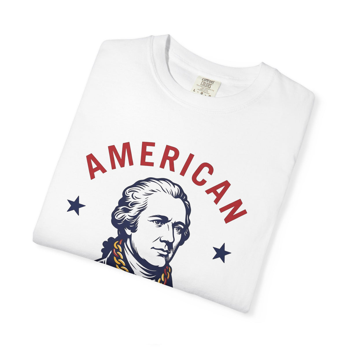 Founding Father Illustration T-Shirt America Heritage Gift Women Traditional T-Shirt Patriot T-Shirt American Fan Historical T-Shirt Heritage