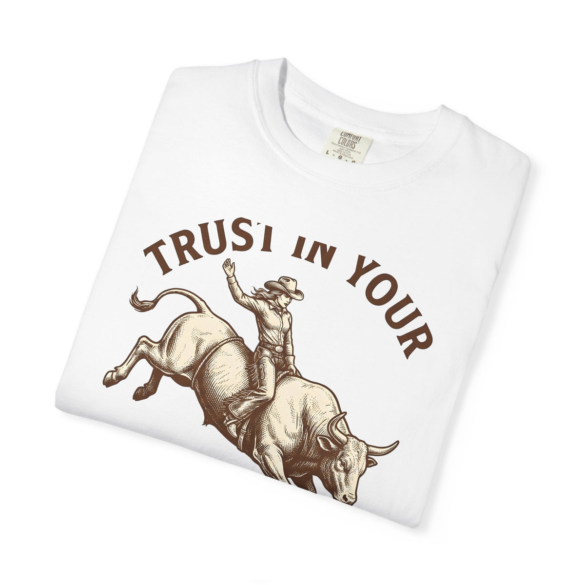 Cowgirl Rodeo T-Shirt Cowgirl Western Wear Gift Women Hand Drawn T-Shirt Rodeo T-Shirt Cowboy Fan Illustrated T-Shirt Country Graphic Sketch Rodeo