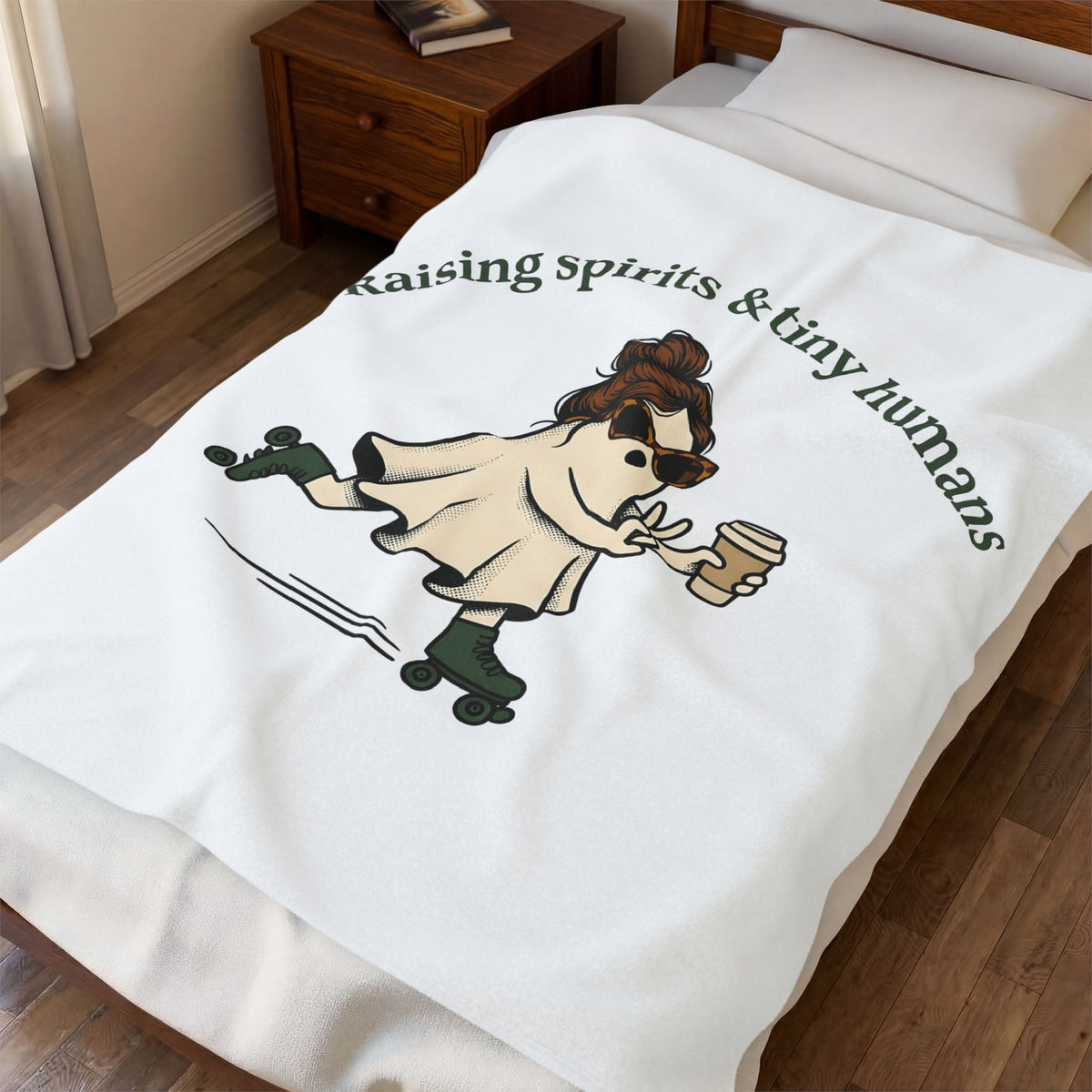 Phantom Mom Blanket Moms Holiday Gift Women Anime Blanket Ghost Mom Blanket Mom Fan Mother Blanket Christmas Graphic Classic Cup Blanket
