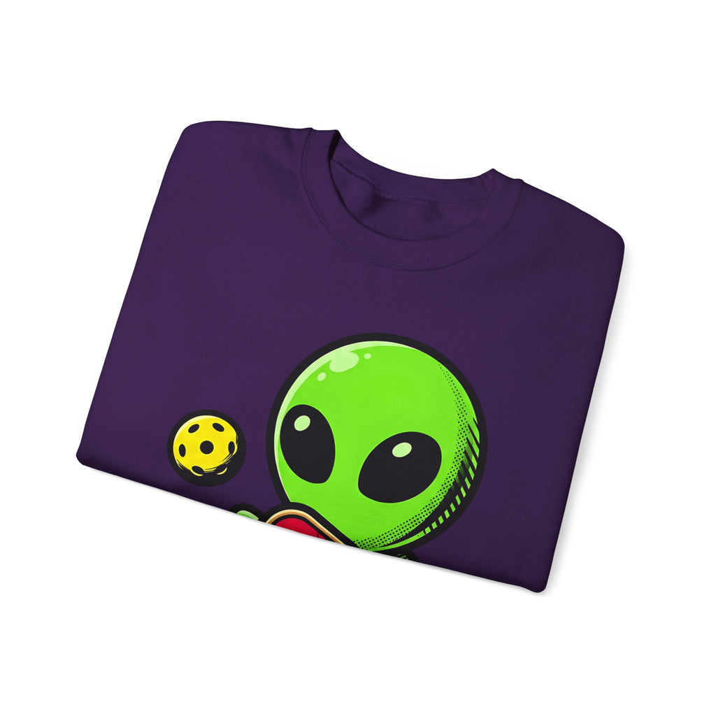 Alien Pickleball Sweatshirt Pickleball Humor Gift Women Cute Sweatshirt Alien Pickleball Sweatshirt Pickleball Fan Kawaii Sweatshirt Comedy Graphic Cartoon