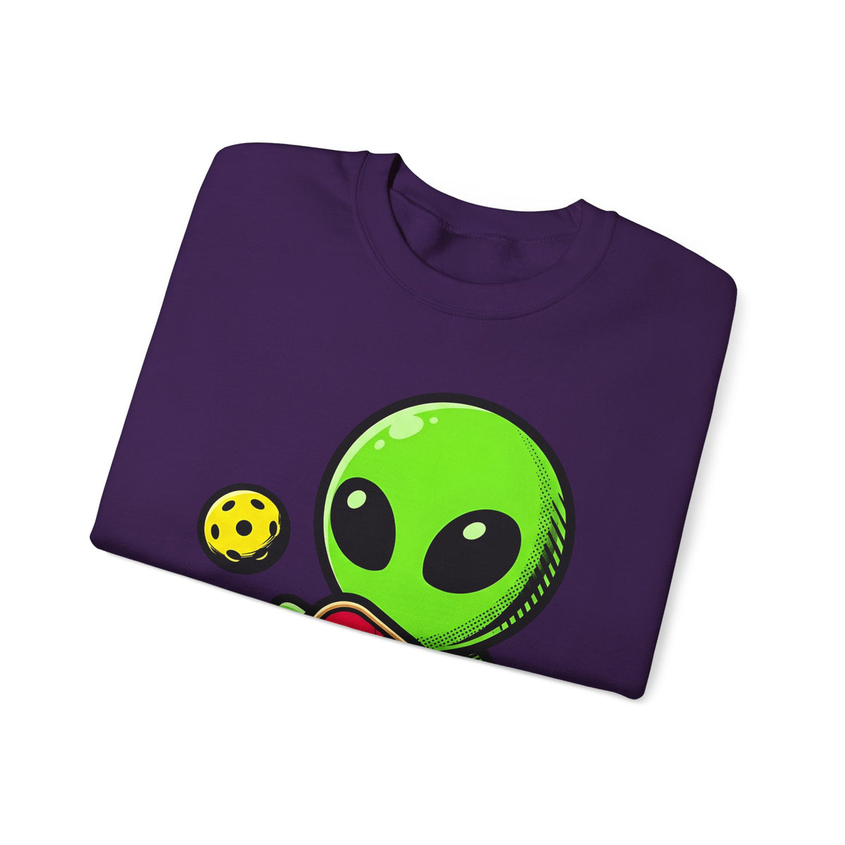 Alien Pickleball Sweatshirt Pickleball Humor Gift Women Cute Sweatshirt Alien Pickleball Sweatshirt Pickleball Fan Kawaii Sweatshirt Comedy Graphic Cartoon