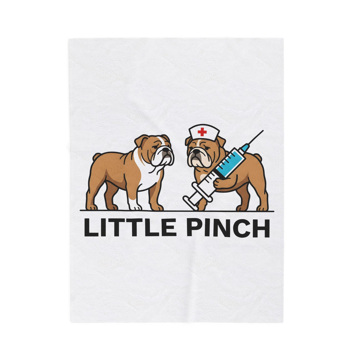 Bulldog Nurse Blanket Nurses Animal Gift Women Graphic Blanket Bulldog Blanket Nurse Enthusiast Bulldog Graphic Blanket Creature Illustration
