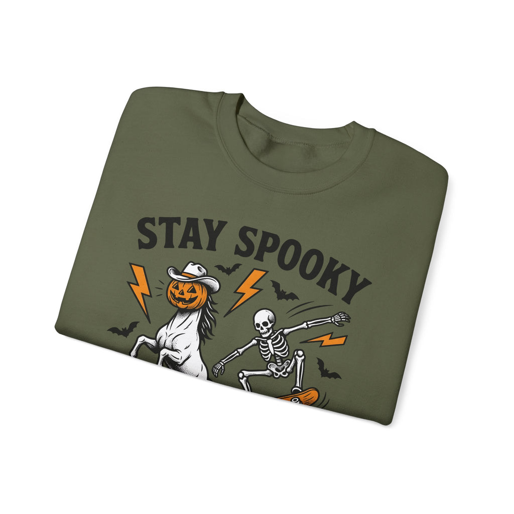 Pumpkin Horse Face Sweatshirt Halloween Macabre Gift Women Nostalgic Sweatshirt Gourd Sweatshirt Horror Fan Spooky Sweatshirt Dark Graphic