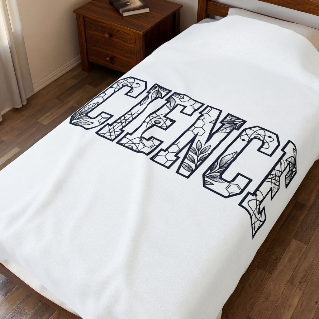 Science Illustration Blanket Science Instructor Gift Women Nature Blanket Scientific Art Blanket Scientist Enthusiast Botanical Blanket Educator