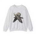 Slug Raven Sweatshirt Funny Wildlife Gift Women Classic Sweatshirt Raven Sweatshirt Humor Fan Vintage Sweatshirt Animal Graphic Doodle Wings Sweatshirt