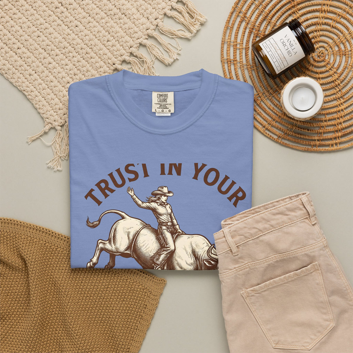 Cowgirl Rodeo T-Shirt Cowgirl Western Wear Gift Women Hand Drawn T-Shirt Rodeo T-Shirt Cowboy Fan Illustrated T-Shirt Country Graphic Sketch Rodeo