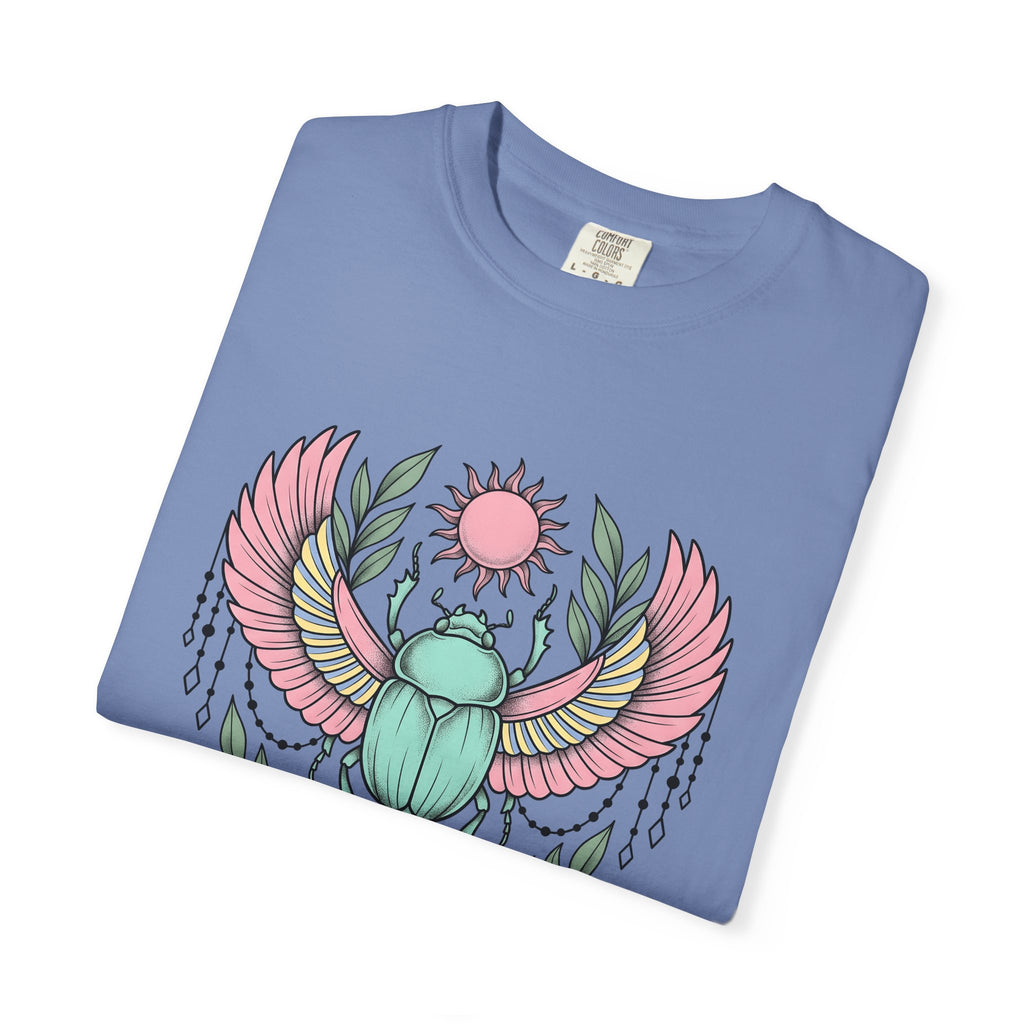 Scarab Bug Boho Chic Metaphysical Gift Tribal Beetle Bohemian Enthusiast Primitive Spiritual T-Shirt