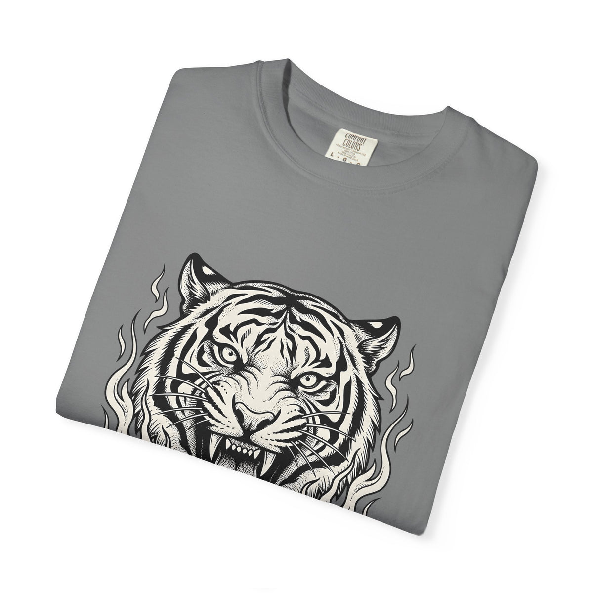 Tiger Face T-Shirt Tiger Wildlife Gift Women Tribal T-Shirt Tiger T-Shirt Tiger Fan Big Cat Graphic Retro Fire T-Shirt