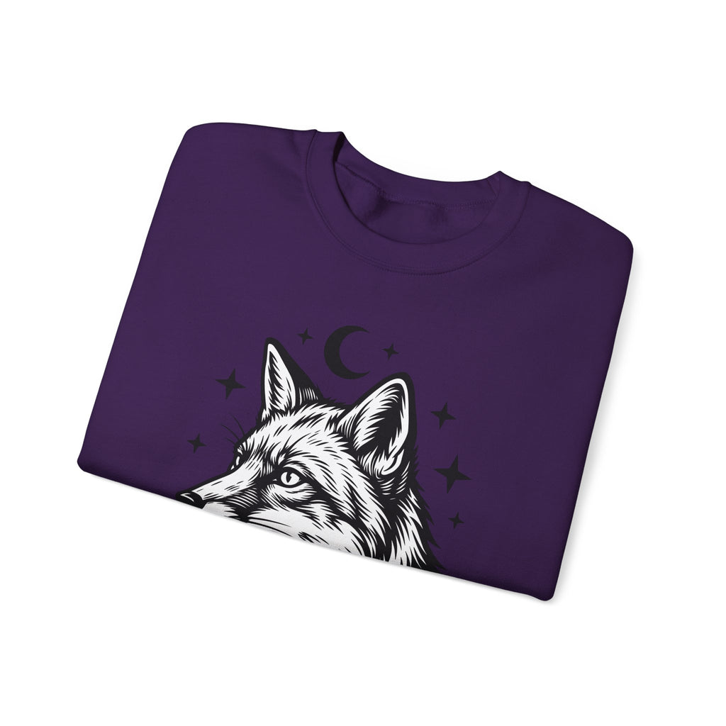 Wolf Portrait Sweatshirt Boho Chic Fauna Gift Women Sketch Sweatshirt Canine Sweatshirt Bohemian Fan Drawing Design Graphic Creature Illustration Graphic