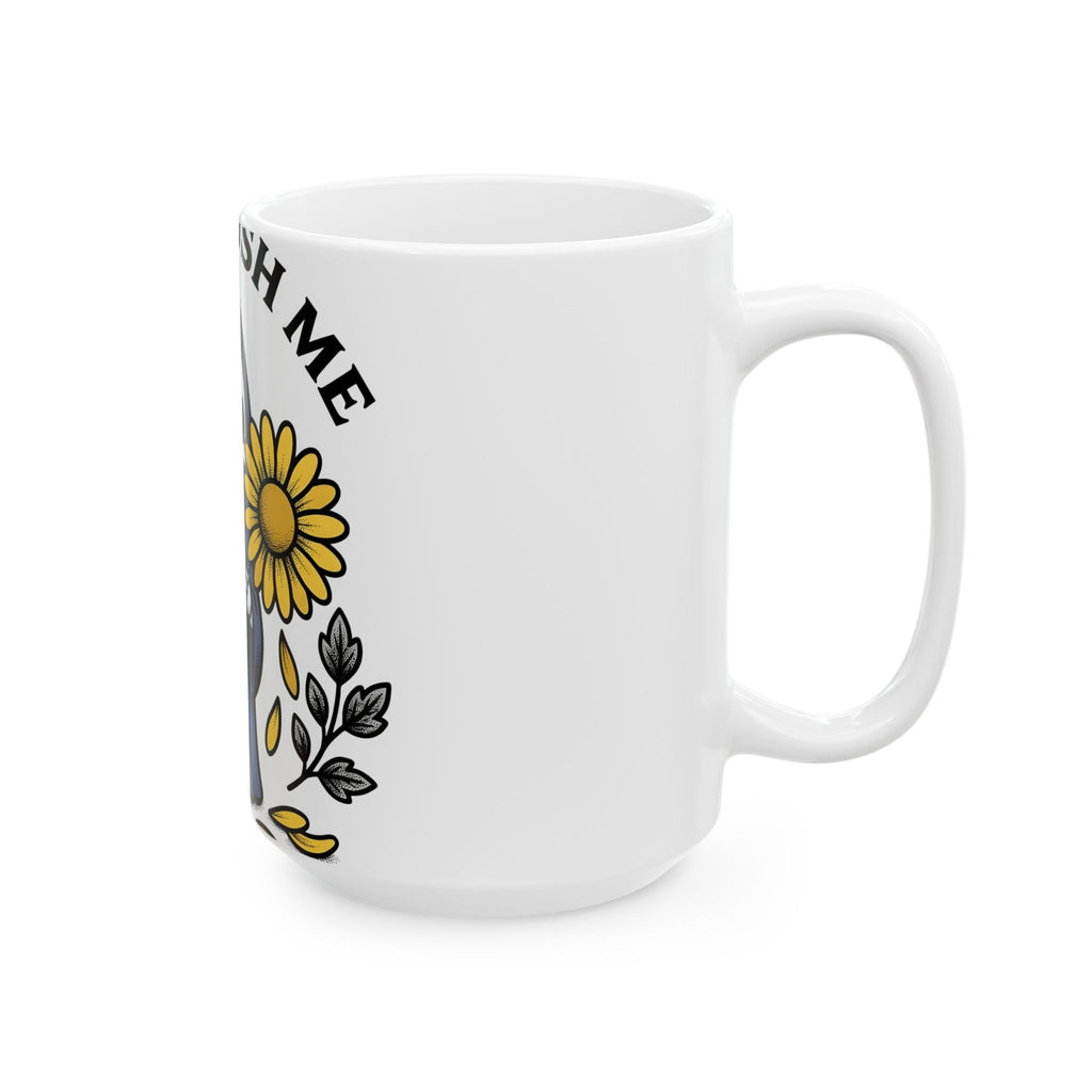 Death Figure Mug Halloween Witchcraft Gift Women Doodle Mug Grim Reaper Mug Horror Fan Skeleton Graphic Mug Classic Bloom Mug