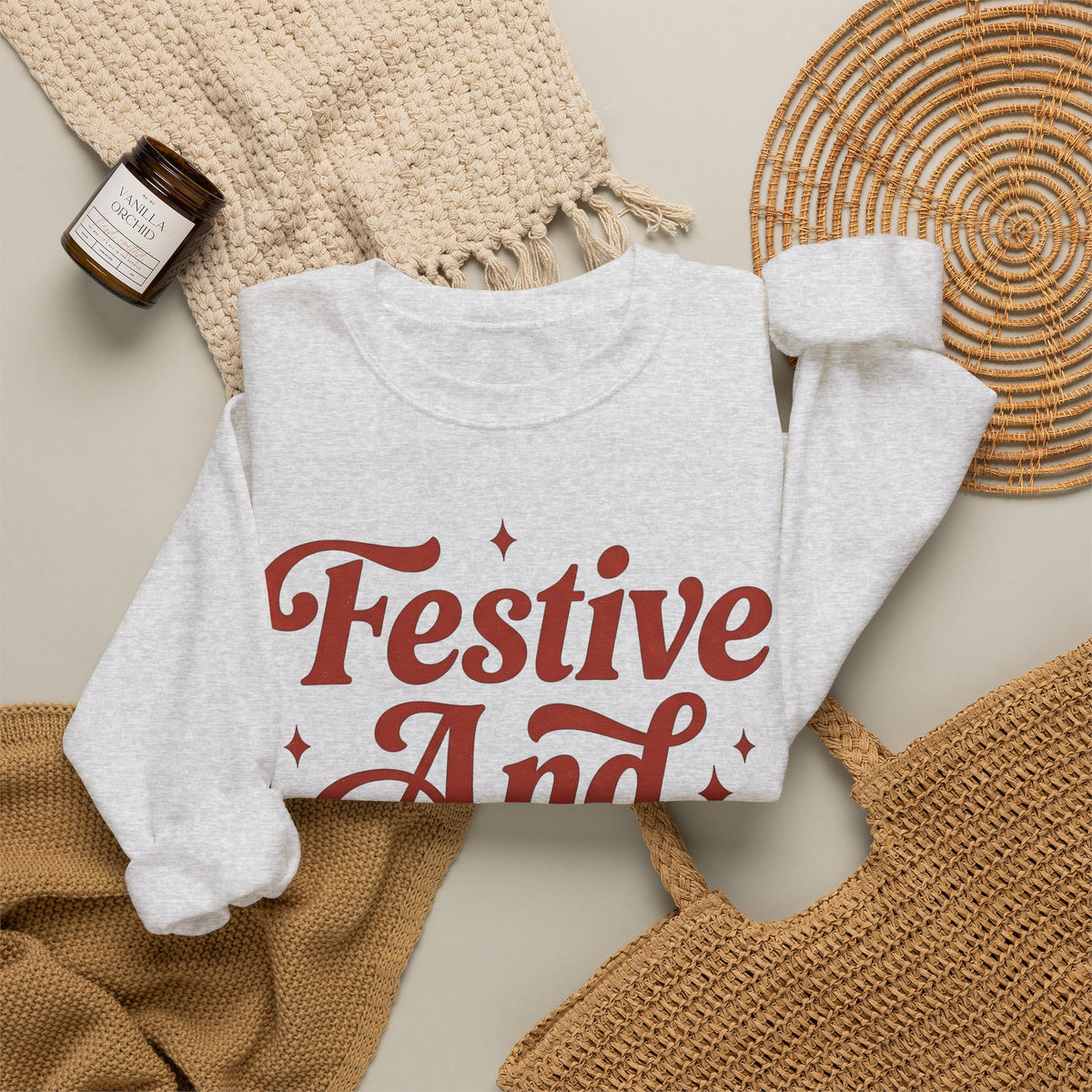 Old Style Text Sweatshirt Christmas Seasonal Gift Women Rustic Sweatshirt Typography Sweatshirt Xmas Fan Holiday Sweatshirt Vintage Graphic Script Twinkles