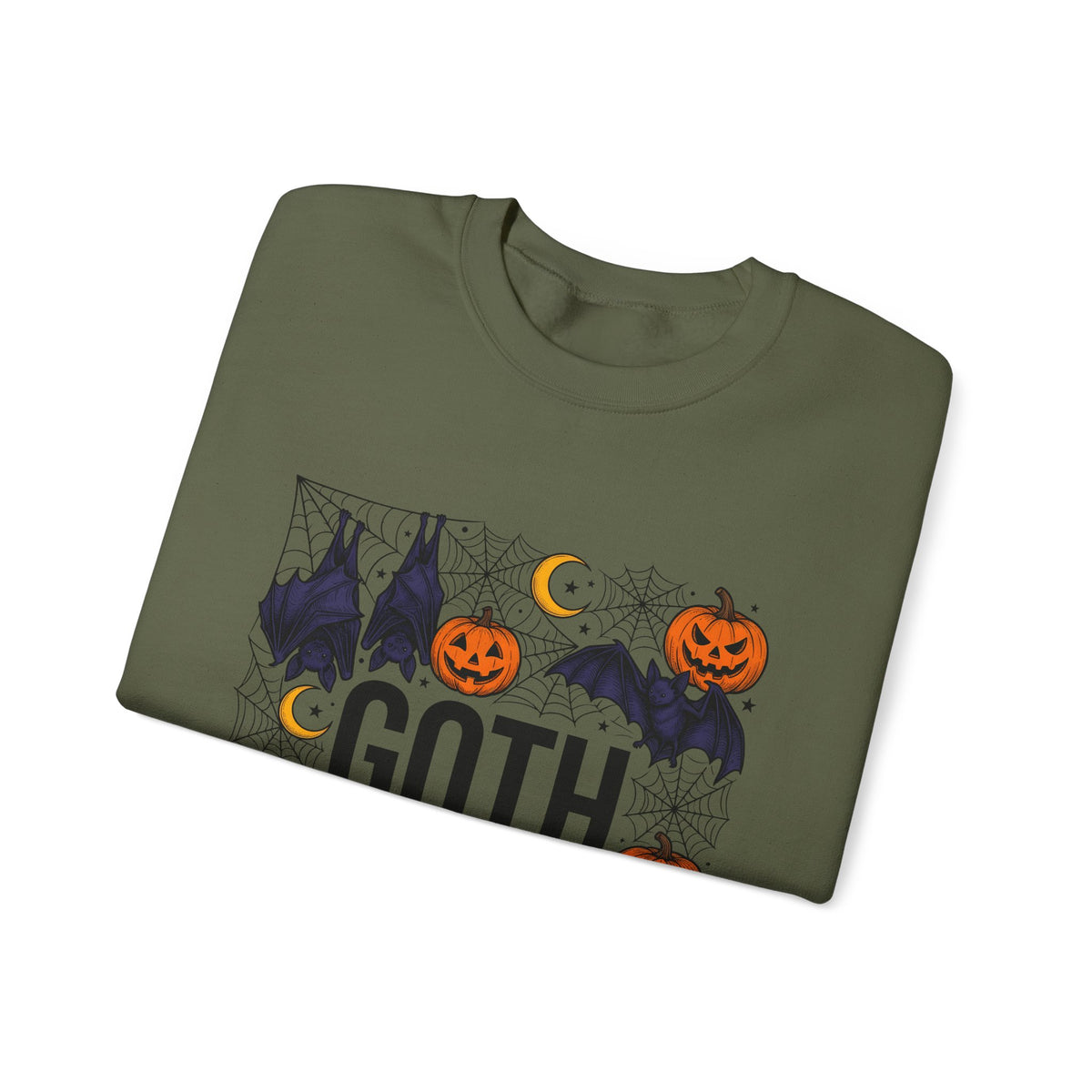 Vampire Pumpkin Goth Autumn Gift Horror Bloodsucking Dark Fan Macabre Fall Hand Drawn Webbing Sweatshirt