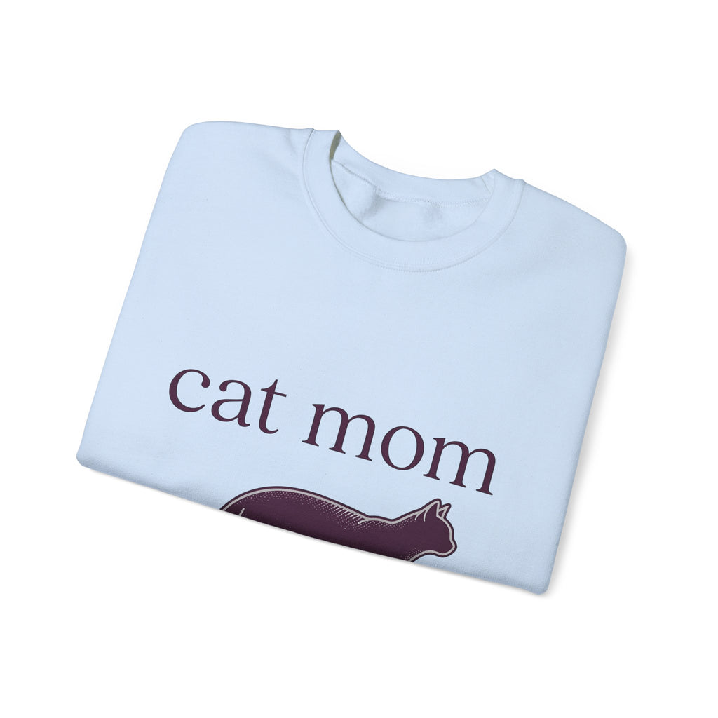 Cat Graphic Sweatshirt Cat Mom Animal Gift Women Minimalist Sweatshirt Kitten Sweatshirt Cat Lady Fan Feline Sweatshirt Simple Design Creature Graphic Vintage
