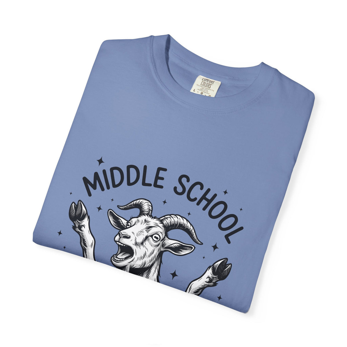 Goat Drawing T-Shirt Teachers Comedy Gift Women Cartoon T-Shirt Kid T-Shirt Educator Enthusiast Comic Graphic Classic Sparkle T-Shirt