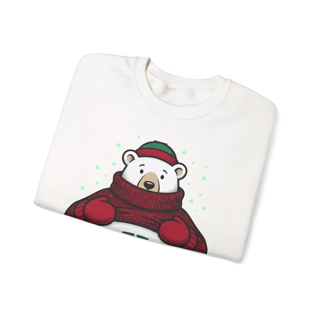 Polar Bear Sweater Sweatshirt Christmas Animal Gift Women Cartoon Sweatshirt Ursa Sweatshirt Xmas Fan Toon Sweatshirt Wildlife Graphic Vintage Winter Hat