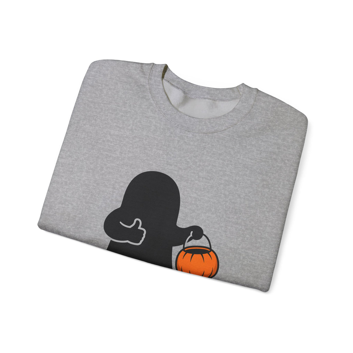 Ghost Halloween Satire Gift Specter Horror Fan Spooky Parody Plain Halloween Sweatshirt