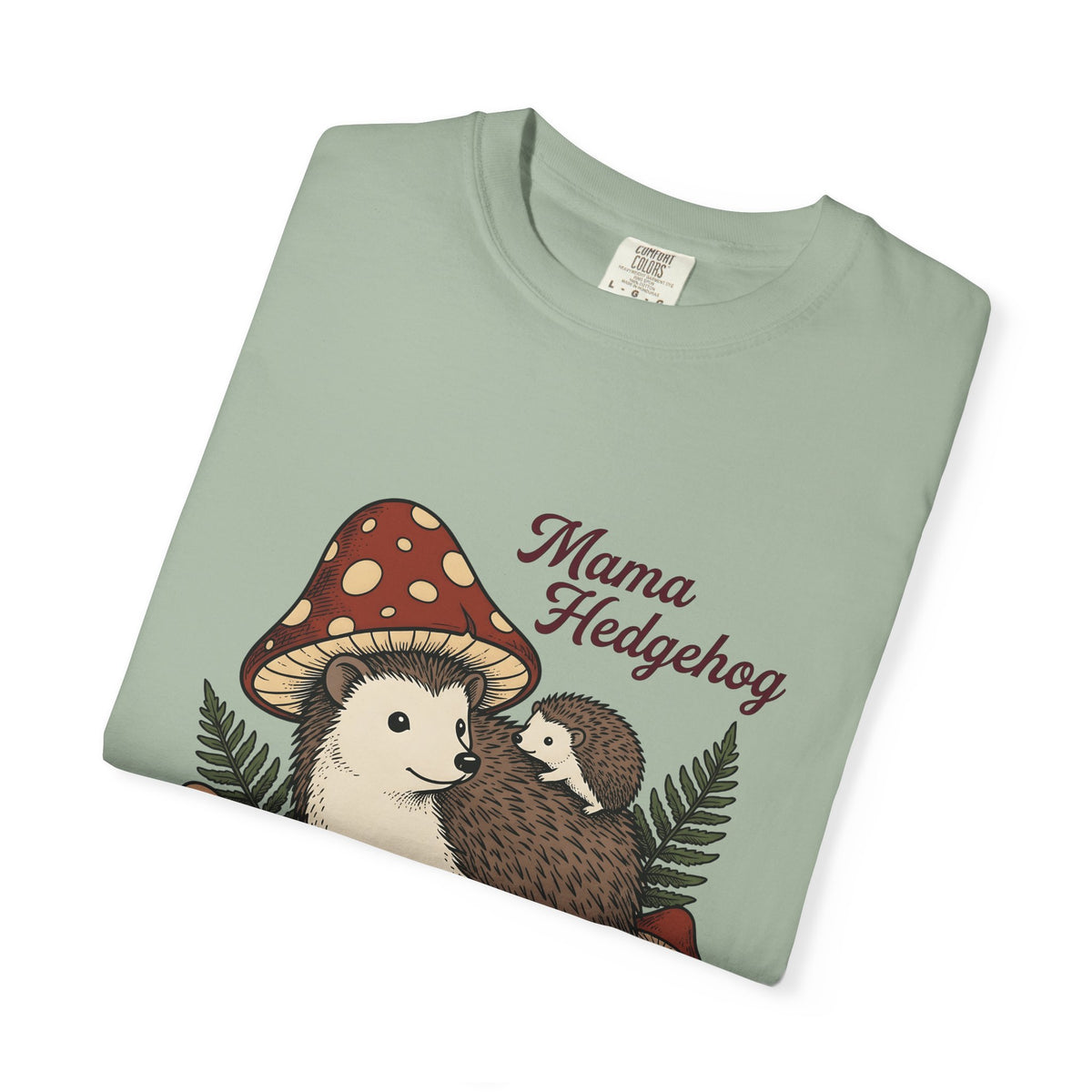 Hedgehog Group T-Shirt Moms Wildlife Gift Women Forest T-Shirt Porcupine T-Shirt Mother Fan Woodland T-Shirt Animal Graphic Retro Toadstools T-Shirt