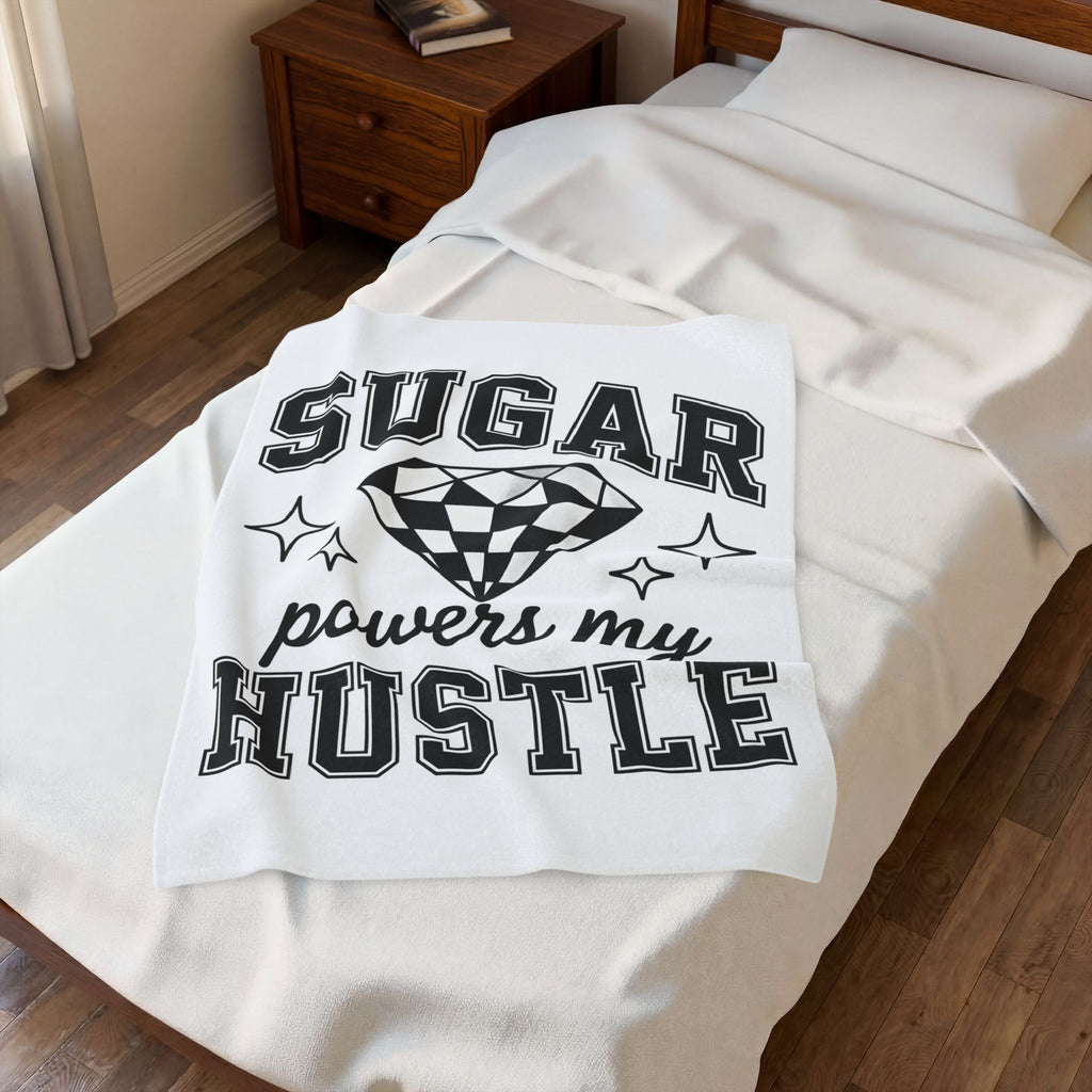 Gem Illustration Blanket Desserts Inspiration Gift Women Vibrant Blanket Jewel Illustration Blanket Pastry Fan Colorful Blanket Motivational