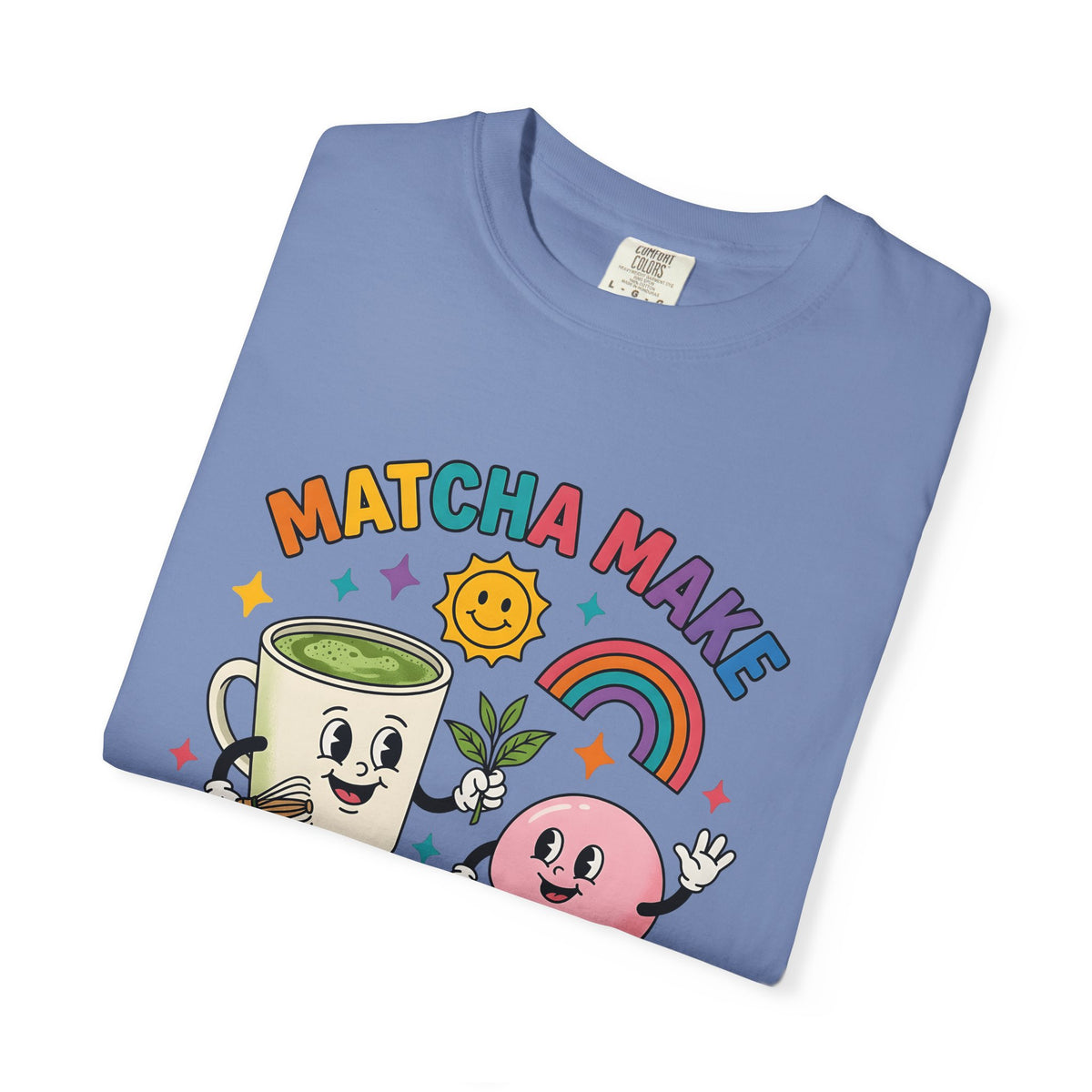 Tea Cup T-Shirt Desserts Sweets Gift Women Illustration T-Shirt Teacup T-Shirt Pastry Fan Drawing Design Old School Asian Treat T-Shirt