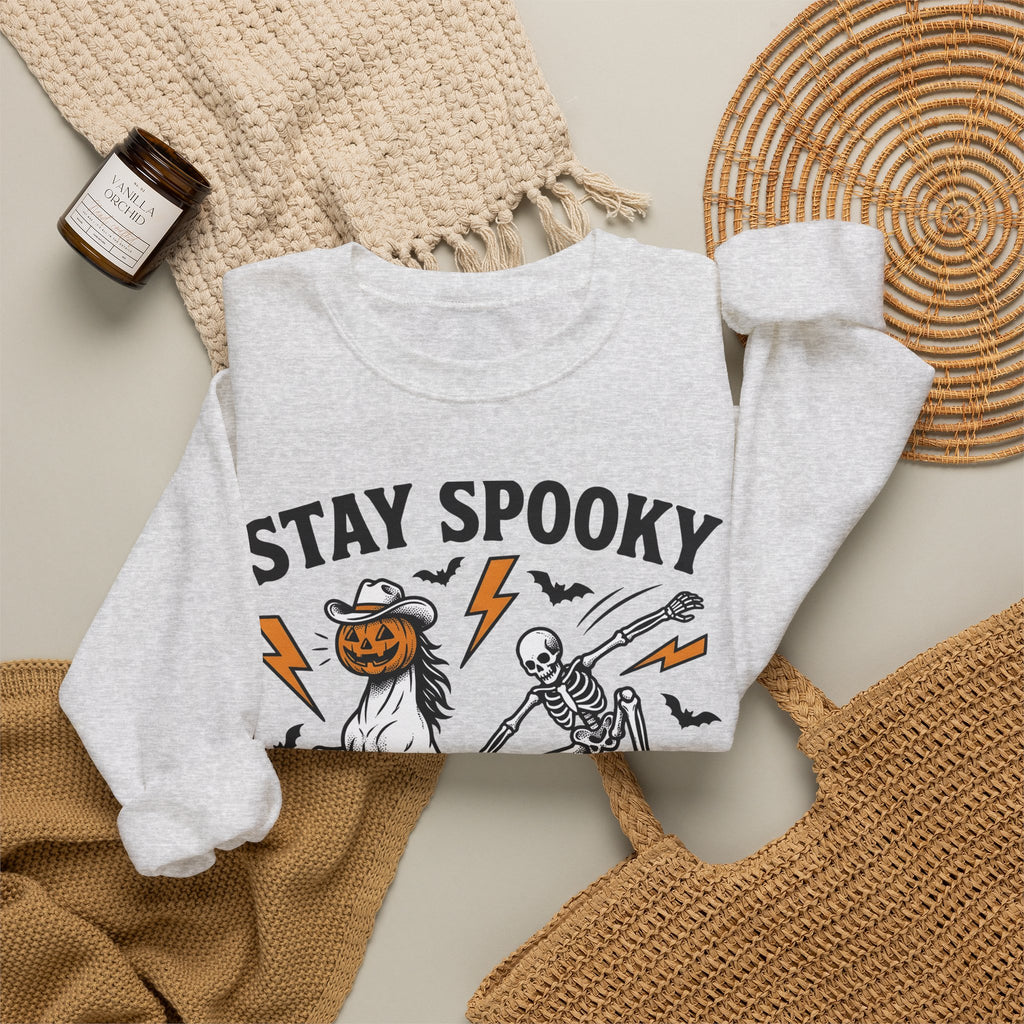 Pumpkin Horse Face Sweatshirt Halloween Macabre Gift Women Nostalgic Sweatshirt Gourd Sweatshirt Horror Fan Spooky Sweatshirt Dark Graphic