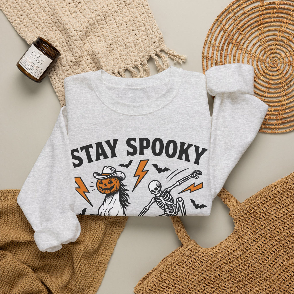 Pumpkin Horse Face Sweatshirt Halloween Macabre Gift Women Nostalgic Sweatshirt Gourd Sweatshirt Horror Fan Spooky Sweatshirt Dark Graphic