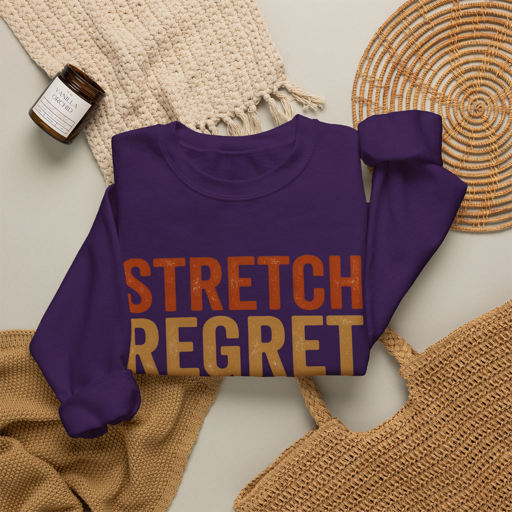 Motivational Text Sports Workout Gift Bold Typography Inspirational Athlete Enthusiast Typography Sweatshirt