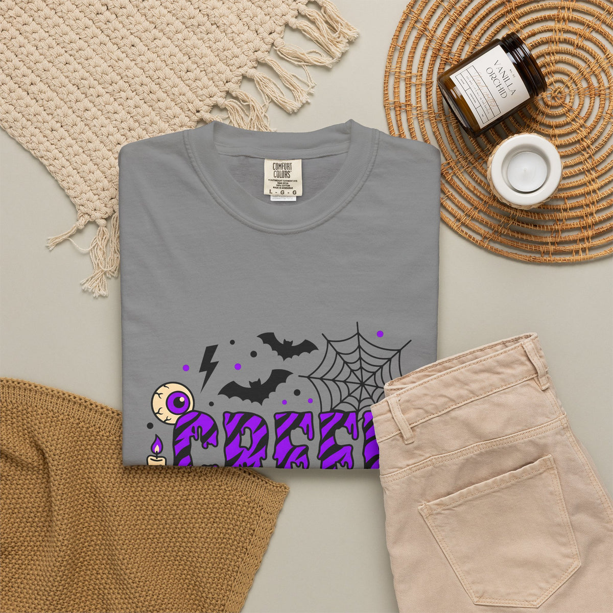 Bat Spider Webbing T-Shirt Halloween Occult Gift Women Haunted T-Shirt Spider Web T-Shirt Horror Fan Spooky T-Shirt Mystic