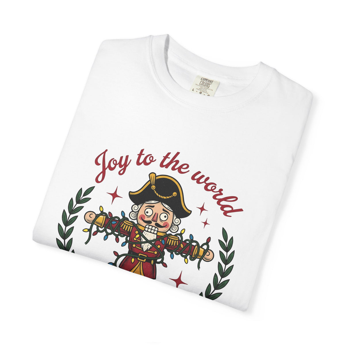 Nutcracker Illustration T-Shirt Christmas Comedy Gift Women Caricature T-Shirt Christmas Soldier T-Shirt Xmas Fan Cartoon T-Shirt Humor Graphic