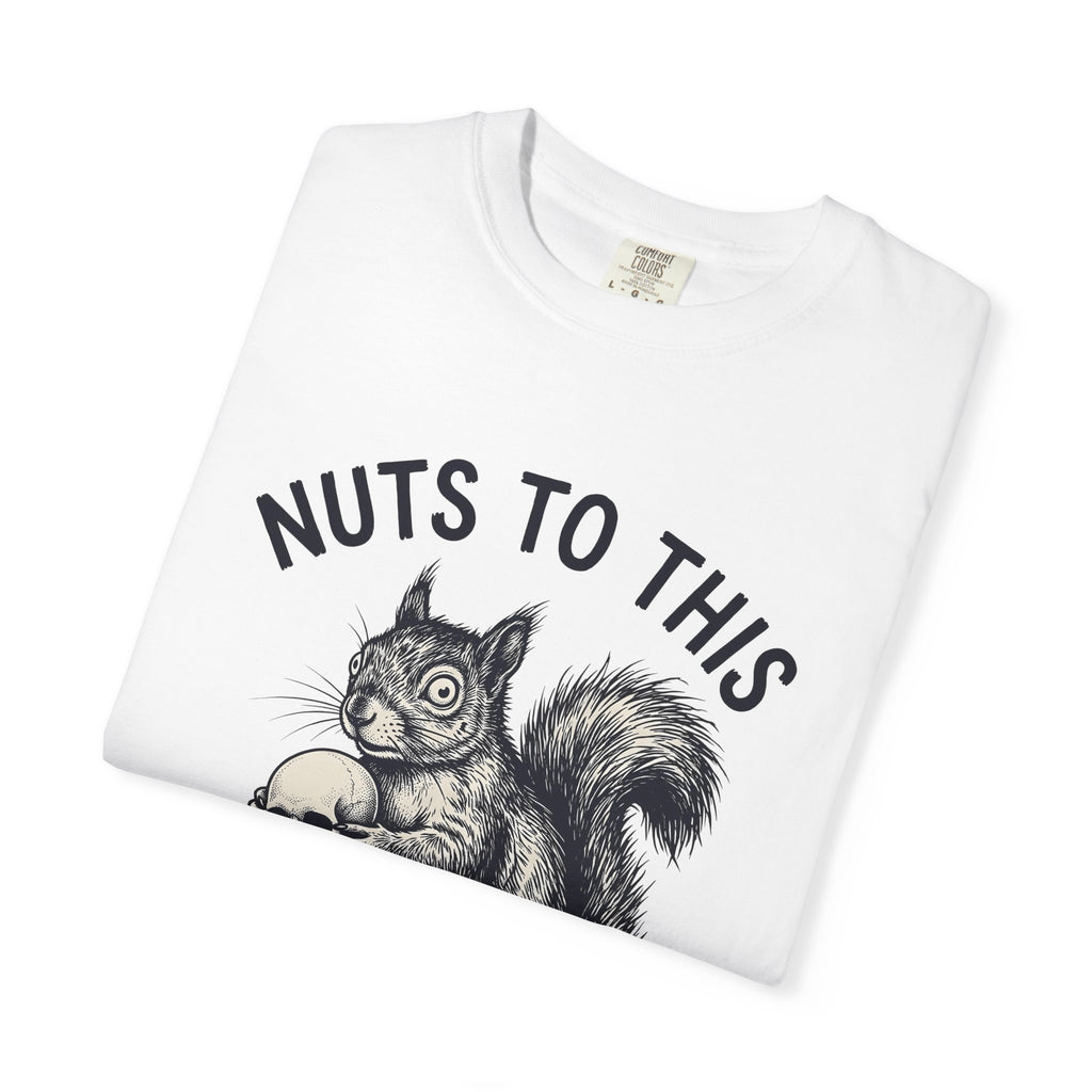 Chipmunk Skeleton T-Shirt Halloween Nature Gift Women Creepy T-Shirt Rodent T-Shirt Spooky Fan Squirrel Graphic T-Shirt Classic Maple Leaves T-Shirt